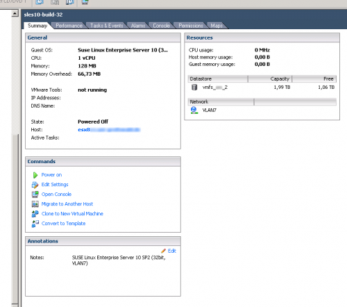 Virtual machine configuration