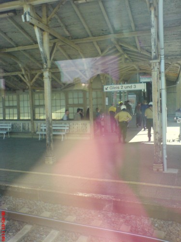 Pasewalk Hbf - Lots, and lots of policemen!