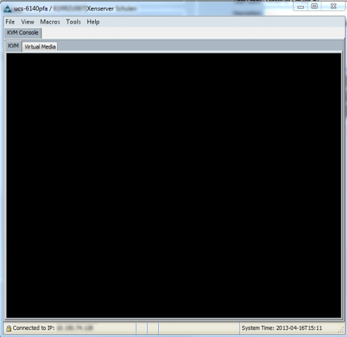 UCS Manager: KVM console working fine